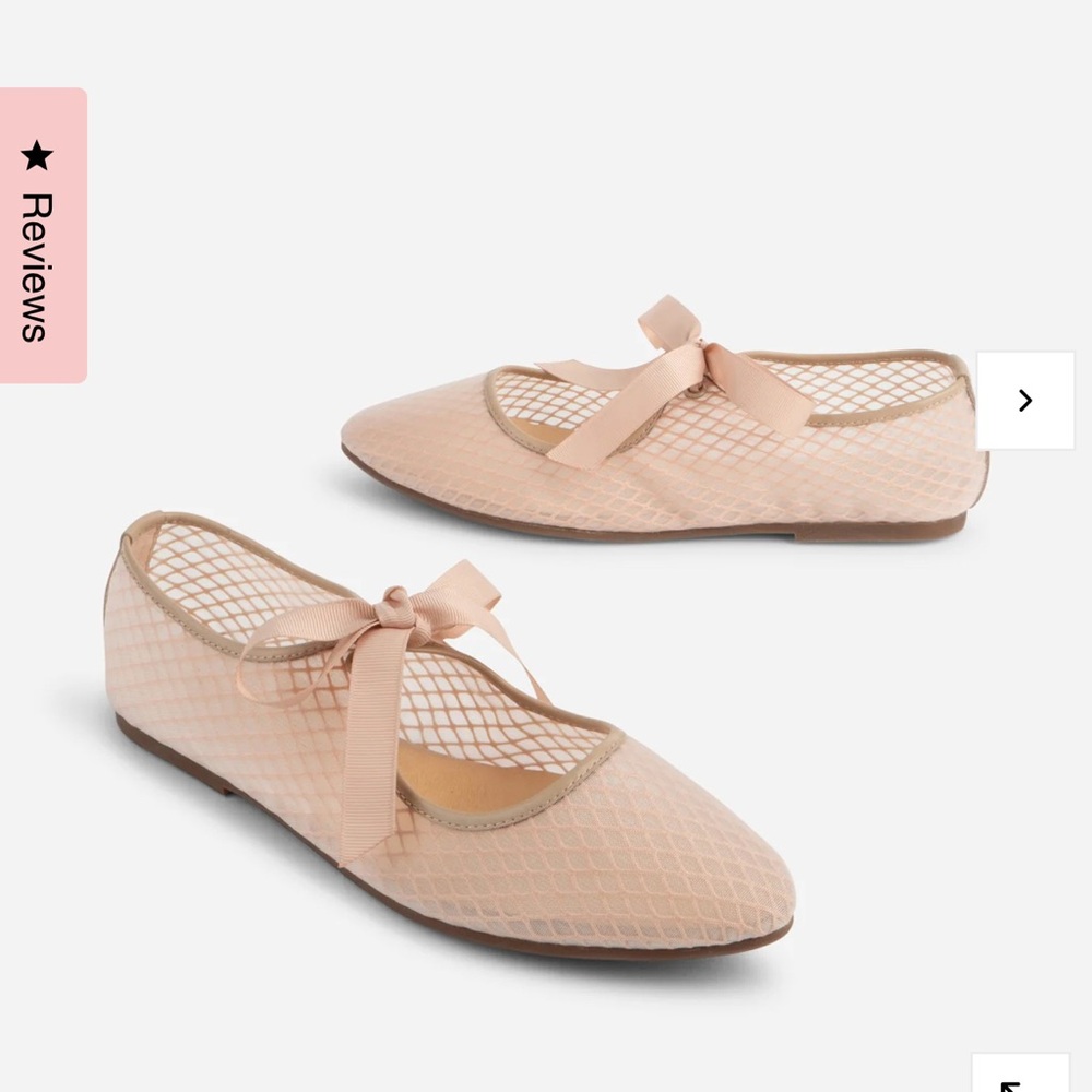 “INTENTIONALLY______.” Elegant Pink Ballet Flats